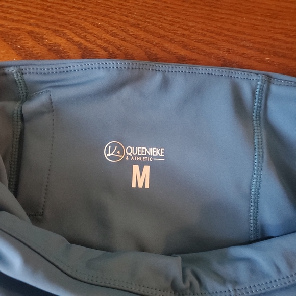 Queenieke women yoga leggings-Teal - Picture 2 of 3